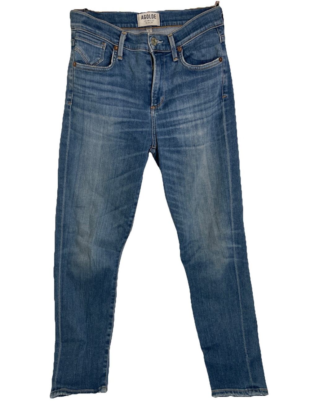 Agolde Jeans Women's Size 26 Straight Mid-rise Rise Organic Cotton Denim